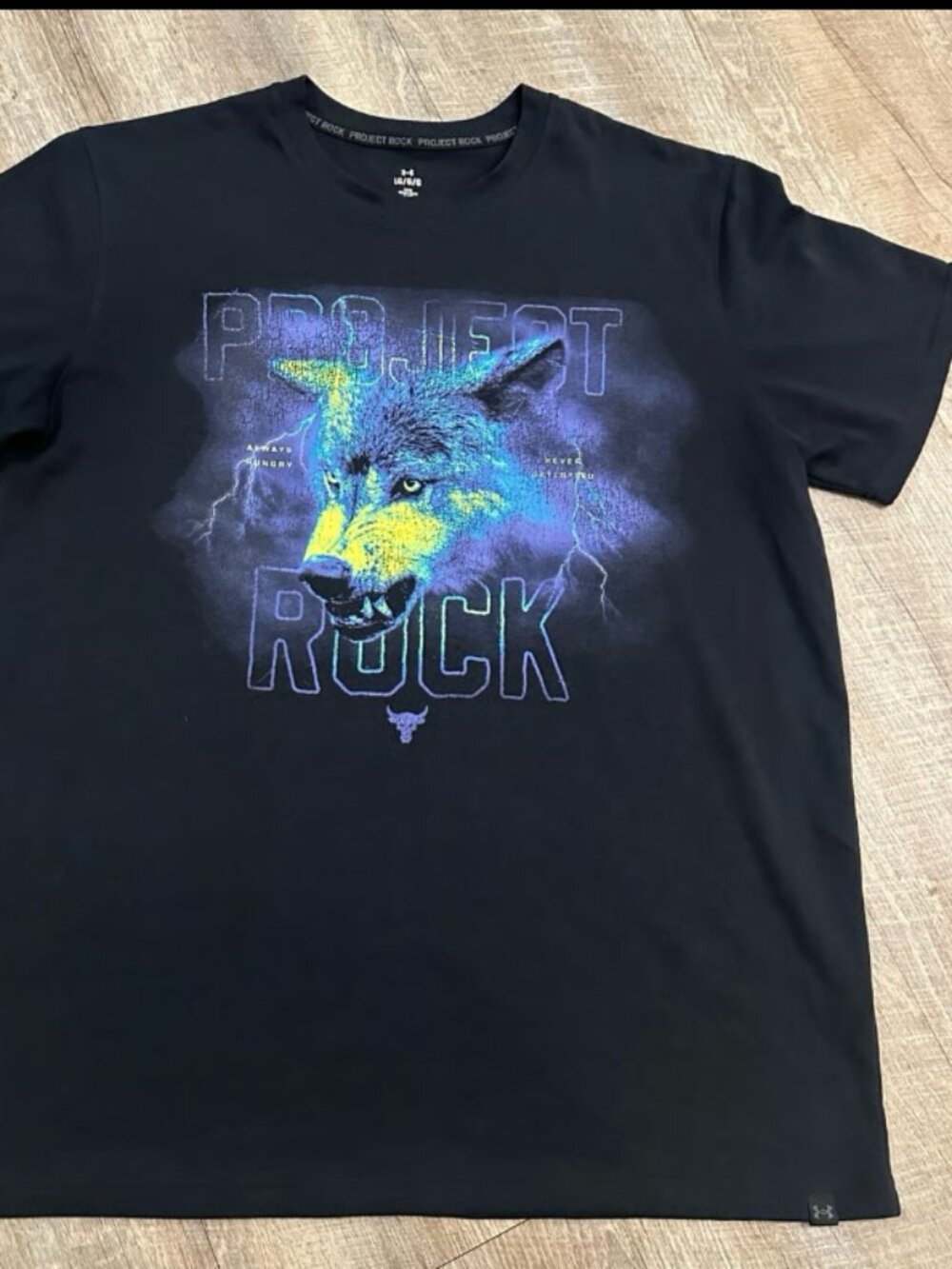 Under Armour Men's T-Shirt Project Rock Wolf Large